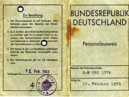 personalausweis 1963